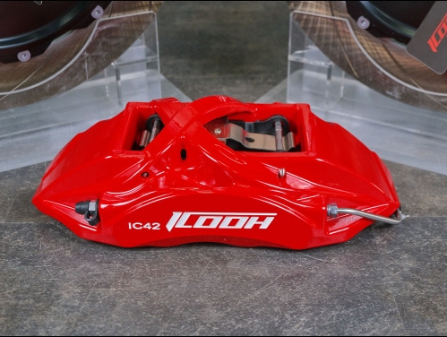 Тормозная тюнинг система Genesis GV80 1 поколение (2020-2024) ICOOH X42 (ротор до 400 мм) цвет: Красный, поршней: 4, задняя ось, X42-397-R-03-0C-01-02-13-05-02-02