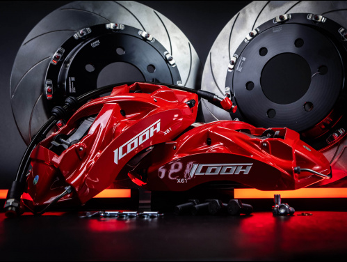 Тормозная тюнинг система Kia Mohave 1 поколение (2019-2024) ICOOH X61, (ротора до 405 мм) цвет: Красный, поршней: 6, передняя ось, X61-1736-R-0-0-0-0-0-0-0-0 Тормозная тюнинг система Kia Mohave 1 поколение (2019-2024) ICOOH X61, (ротора до 405 мм) цвет: Красный, поршней: 6, передняя ось, X61-1736-R-0-0-0-0-0-0-0-0