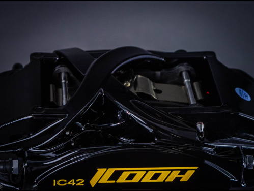 Тормозная тюнинг-система CHEVROLET Tahoe 4 поколение (2014-2021) ICOOH X42, (380*28mm, Фиксированный, Насечки), поршней: 4, задняя ось, цвет: Черный X42-336-B-03-0C-01-02-04-05-00-02