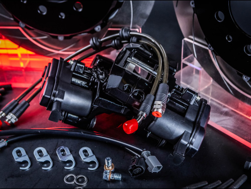 Тормозная тюнинг система GAC GS8 2 поколение (2021-2024) ICOOH X42 (380*28mm, Фиксированный, Насечки) цвет: Черный, поршней: 4, задняя ось, X42-1168-B-03-0C-01-02-07-05-02-02