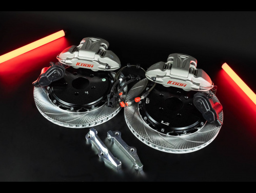 Тормозная тюнинг система GAC Aion V 1 поколение (2020-2024) ICOOH DT48 (ротор до 380 мм) цвет: Красный, поршней: 4, задняя ось, DT48-1175-R-0-0-0-0-0-0-0-0