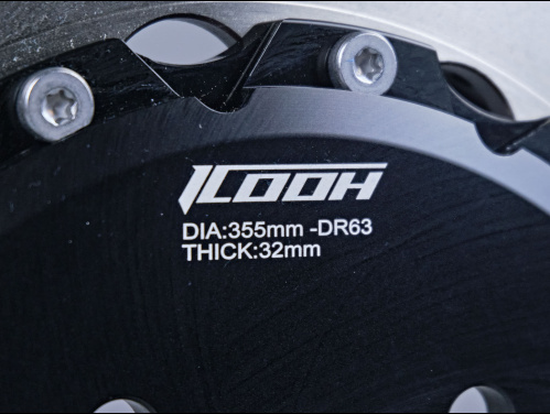 Тормозная тюнинг система Kia K5 3 поколение (2019-2024) ICOOH IC5 (ротор до 362 мм) цвет: Красный, поршней: 6, передняя ось, IC53-430-R-0-0-0-0-0-0-0-0