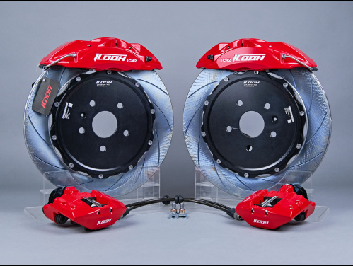 Тормозная тюнинг система GAC GS8 2 поколение (2021-2024) ICOOH X42 (380*28mm, Фиксированный, Насечки) цвет: Красный, поршней: 4, задняя ось, X42-1168-R-03-0C-01-02-07-05-02-02