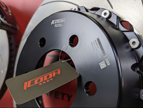 Тормозная тюнинг система DODGE CHALLENGER 3 поколение (2008-2024) ICOOH IC61 (410*36mm,Фиксированный,Насечки) цвет: Черный, поршней: 6, передняя ось, IC61-967-B-03-15-01-02-10-01-00-02