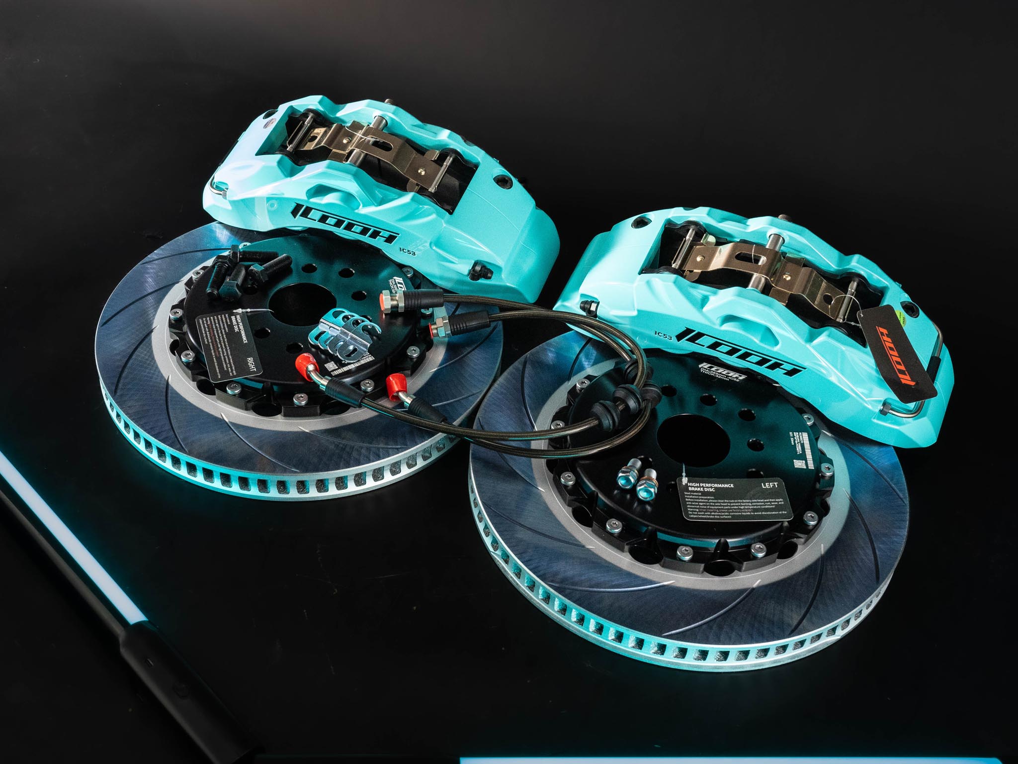 Тормозная тюнинг система Mercedes-Benz E-Класс W213/S213/C238/A238 (2016-2024) ICOOH IC52 (ex DR6), (355*32mm, Фиксированный, Насечки) цвет: Бирюзовый, поршней: 6, передняя ось, IC52-2051-T-03-07-01-02-09-04-00-02 Тормозная тюнинг система Mercedes-Benz E-Класс W213/S213/C238/A238 (2016-2024) ICOOH IC52 (ex DR6), (355*32mm, Фиксированный, Насечки) цвет: Бирюзовый, поршней: 6, передняя ось, IC52-2051-T-03-07-01-02-09-04-00-02